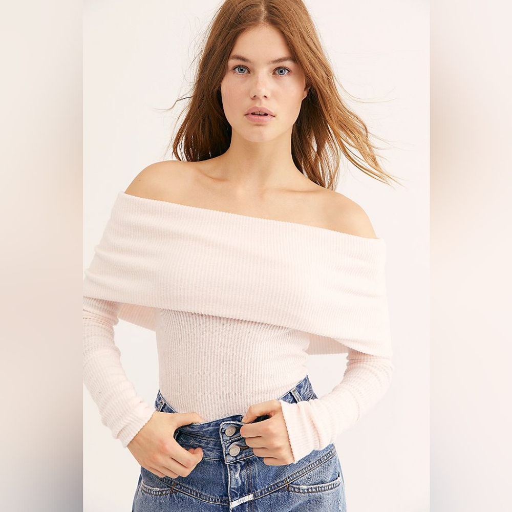 Free People Snow Bunny Long Sleeve Top